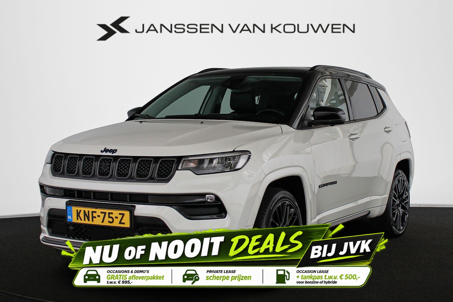 Jeep Compass - 4xe 240 Plug-in Hybrid Electric S Panoramadak Leder Adaptive Cruise - AutoWereld.nl