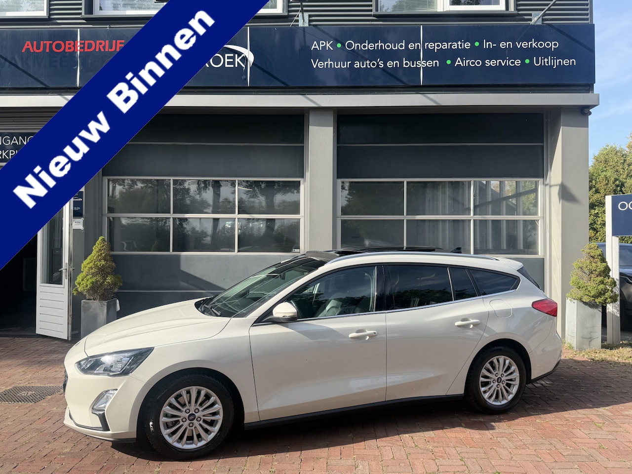 Ford Focus Wagon - 1.0 EcoBoost Hybrid Titanium X Business Bj 2020 Schuifdak,Pdc,Navi,Clima - AutoWereld.nl
