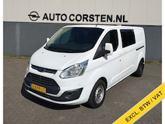 Ford Transit Custom - 290 2.0TDCI 131PK L2H1 Euro 6 Dubbele Cabine 6-Persoons 2X Schuifdeur Airco Cruise Control