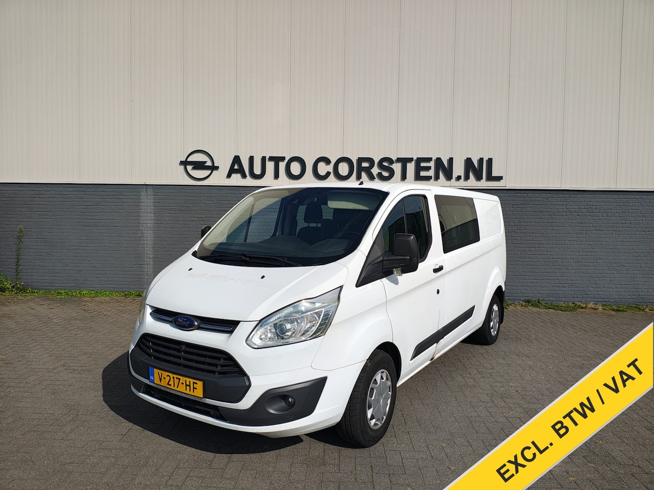 Ford Transit Custom - 290 2.2TDCI L2H1 Dubbele Cabine 6-Persoons Camera Navi Cruise Control Bluetooth Airco Pdc - AutoWereld.nl