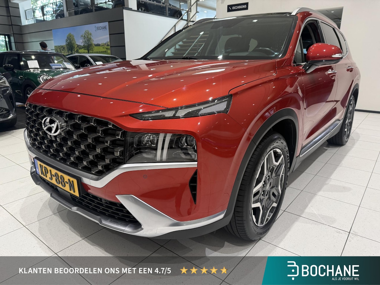 Hyundai Santa Fe - 1.6 T-GDI PHEV Premium Sky 7p. | Panoramadak | Leder | Stoelverwarming & Ventilatie | 360º - AutoWereld.nl