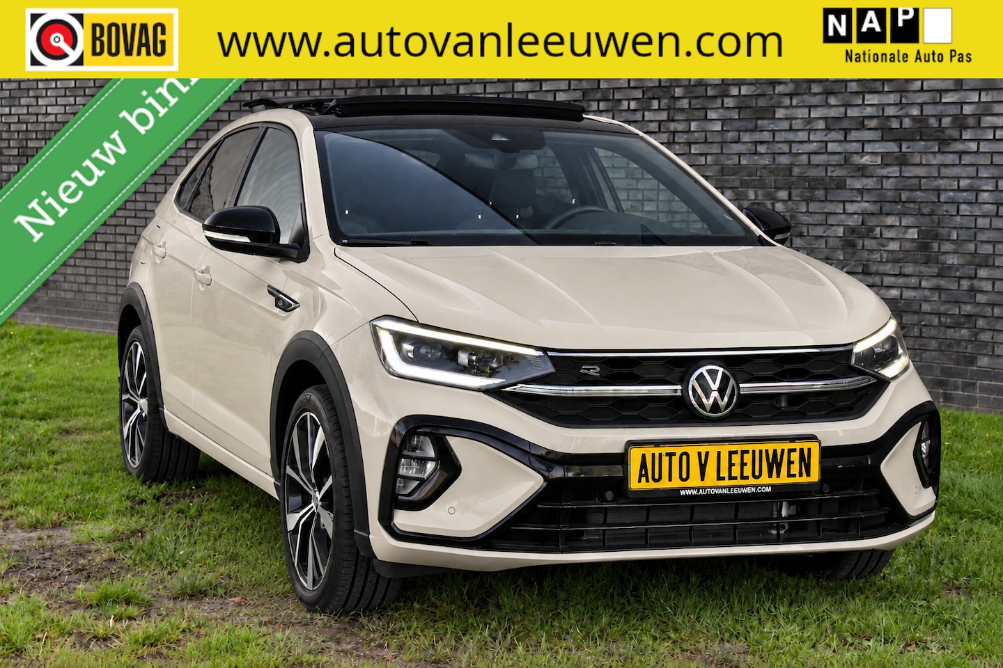 Volkswagen Taigo - Turbo R-Line Beige DSG/PANODAK/VIRTUAL COCKPIT/ACC/ETC.! - AutoWereld.nl