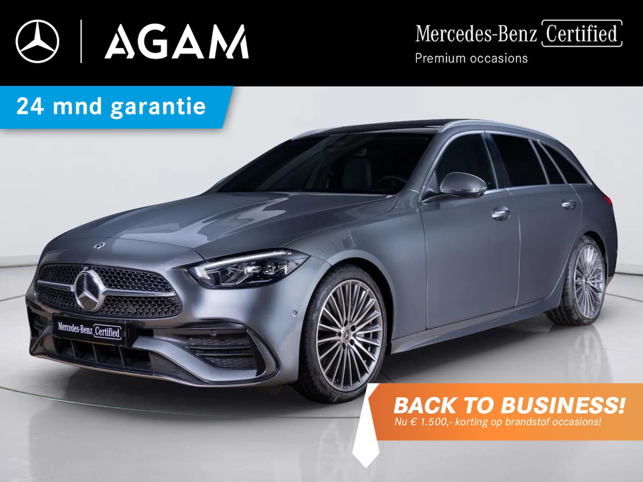 Mercedes-Benz C-klasse Estate - 180 AMG Line Premium | Panorama dak | Trekhaak - AutoWereld.nl