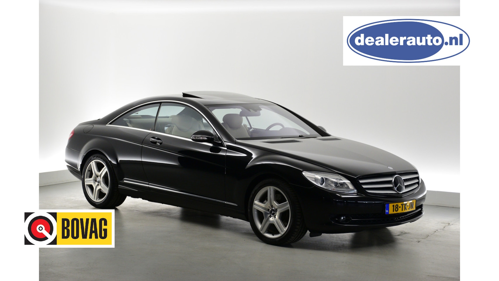 Mercedes-Benz CL-klasse - CL500 NL Auto 17950 ex btw Youngtimer GEKOELD LEDER-HK-SCHUIFDAK-DISTRONIC - AutoWereld.nl