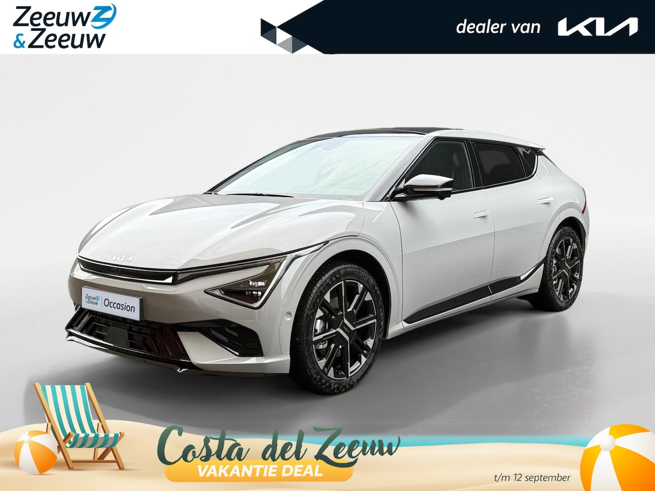 Kia EV6 - GT-Line 84 kWh Panoramisch schuif-/kanteldak | Verwarmbare en geventileerde stoelen | V2L - AutoWereld.nl