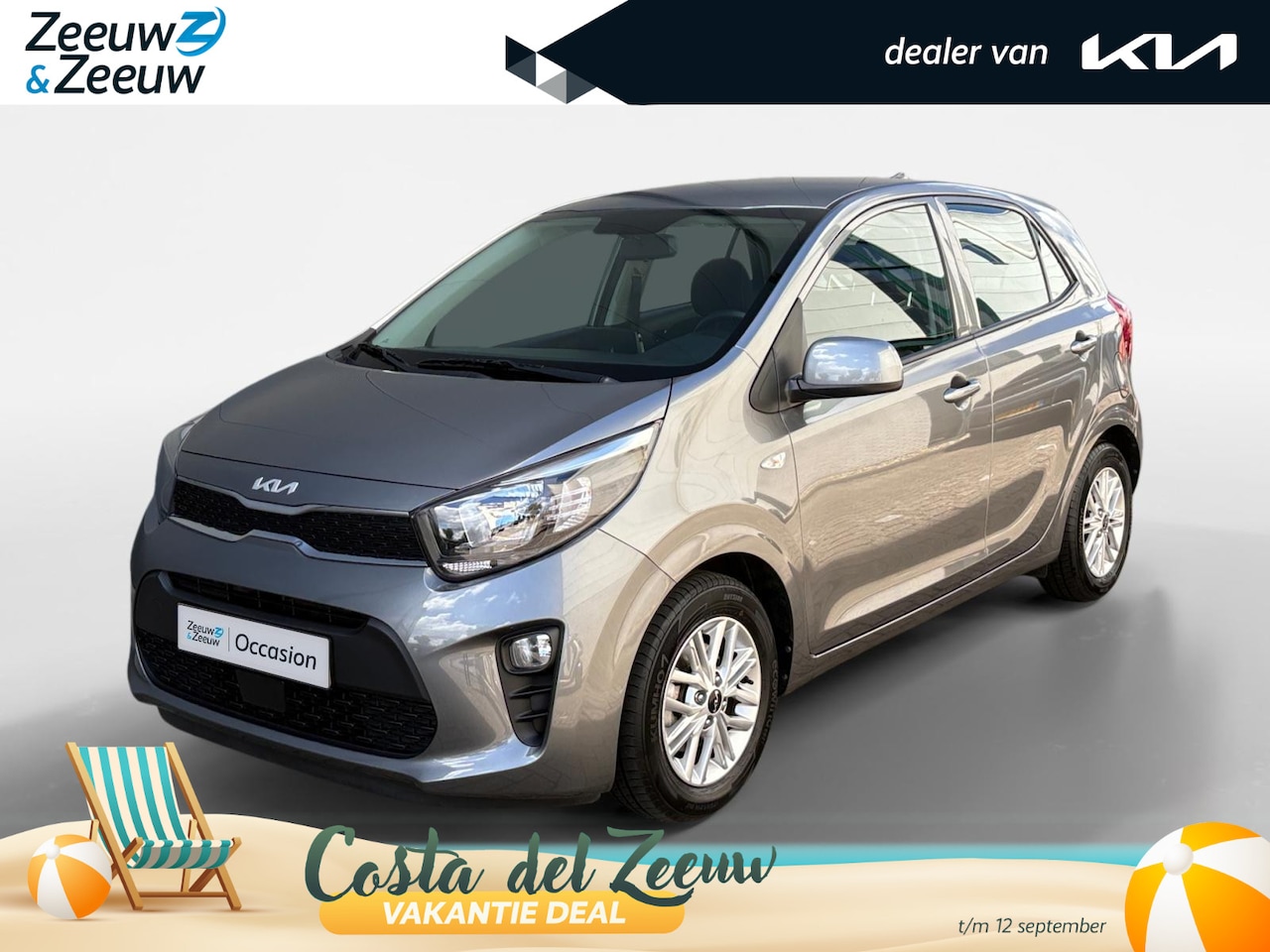Kia Picanto - 1.0 DPi DynamicLine | Navi | Camera | Apple Carplay | Android Auto | Lichtmetalen Velgen | - AutoWereld.nl