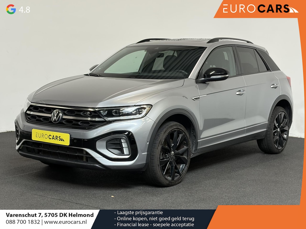 Volkswagen T-Roc - 1.5 eTsi R-Line Automaat Climate control Adaptieve cruise control Panoramadak LED Navigati - AutoWereld.nl