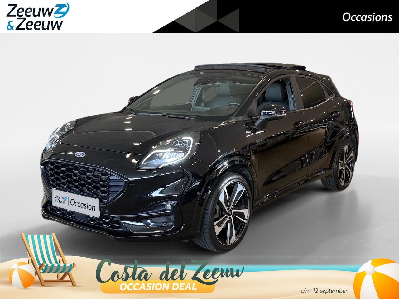 Ford Puma - 1.0 EcoBoost Hybrid ST-Line X Vignale *Schuif/Kantel Dak*Navi+Camera*Adaptive Cruise*Stoel - AutoWereld.nl
