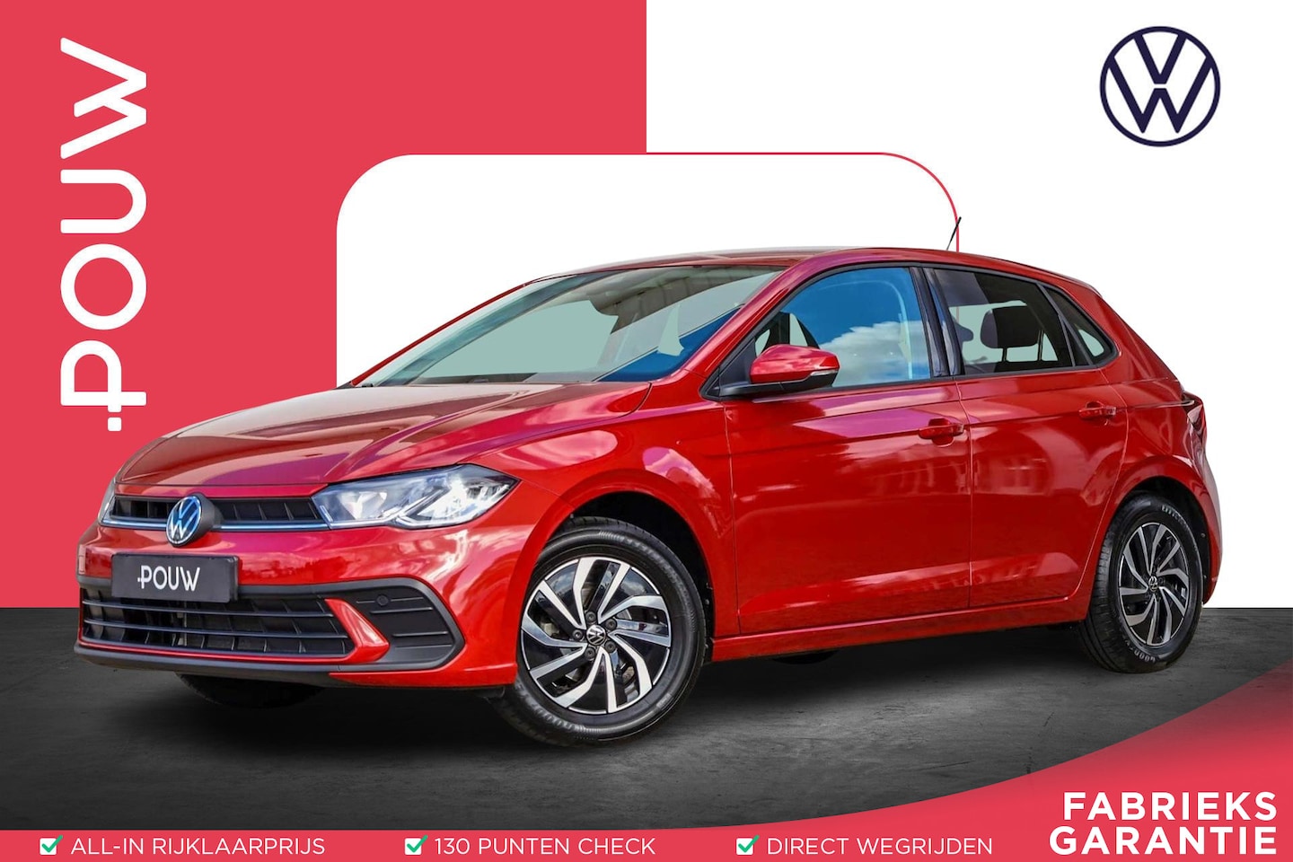 Volkswagen Polo - 1.0 TSI 95pk Life Edition | Achteruitrijcamera | Parkeersensoren | App Connect - AutoWereld.nl