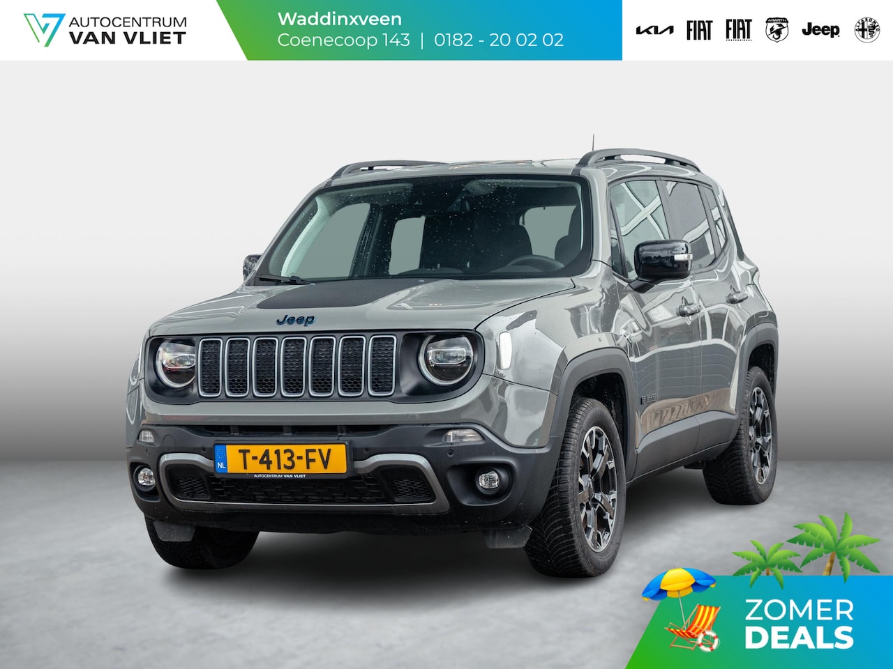 Jeep Renegade - 4xe 240 Plug-in Hybrid Electric New Upland | Clima | Apple Carplay | Dakrails | Priv. Glas - AutoWereld.nl