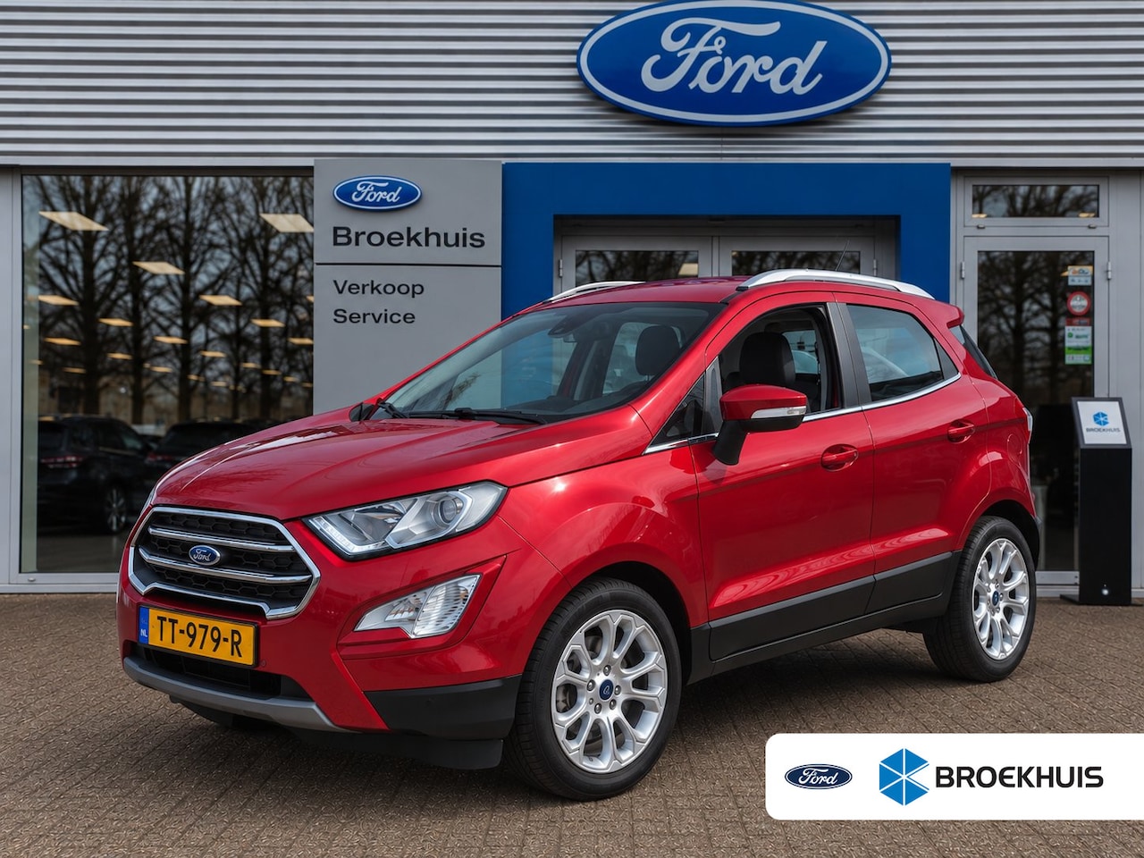 Ford EcoSport - 1.0 EcoBoost Titanium | ORIGINEEL NL! | 1E EIGENAAR | TREKHAAK | STOELVERWARMING | CAMERA - AutoWereld.nl