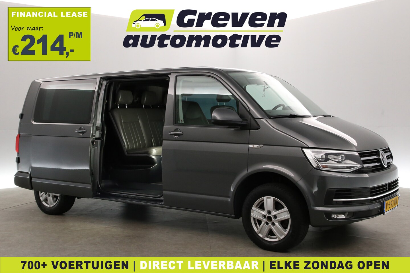 Volkswagen Transporter - 2.0 TDI L2H1 150PK | Dubbele Cabine | Automaat | Airco | Cruise | Trekhaak | Navi | Parkee - AutoWereld.nl