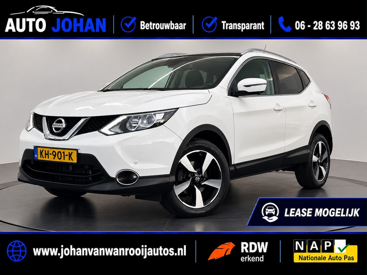 Nissan Qashqai - 1.2 N-Connecta/360 CAMERA/NAVI/NWST - AutoWereld.nl