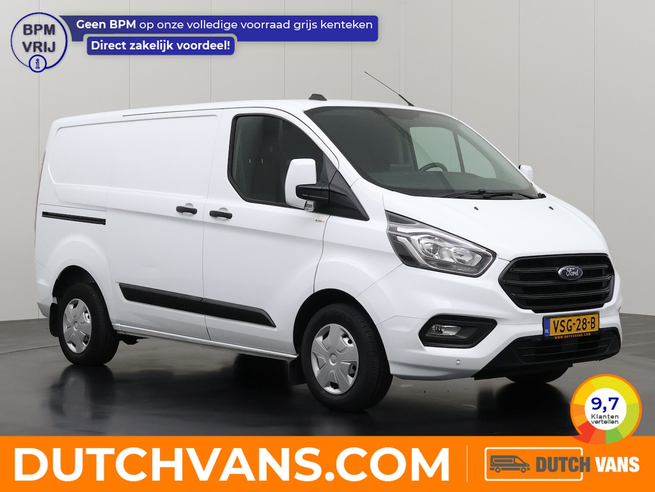 Ford Transit Custom - 2.0TDCI Kastinrichting | Trekhaak | Navigatie | Multimedia | 3-Zits | Airco | Cruise - AutoWereld.nl