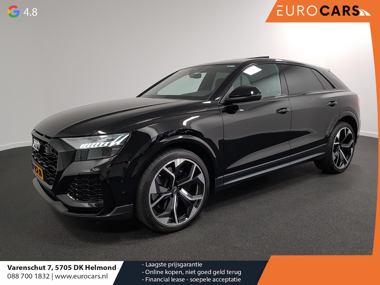 Audi Q8 - 4.0 TFSI RS Q8 Quattro 600pk! Panorama dak Navigatie Electrische achterklep Led Camera Cli - AutoWereld.nl