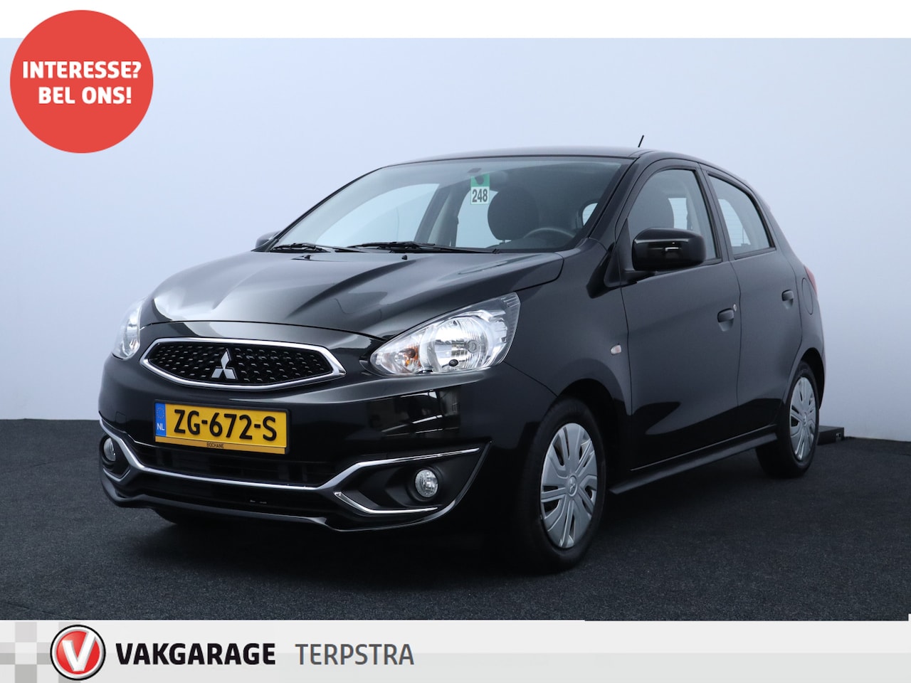 Mitsubishi Space Star - 1.0 Cool+/ Airco/ C.V. Afstand/ Elek. Pakket/ Isofix/ Radio- AUX/ Dagrijverl./ Dakspoiler/ - AutoWereld.nl