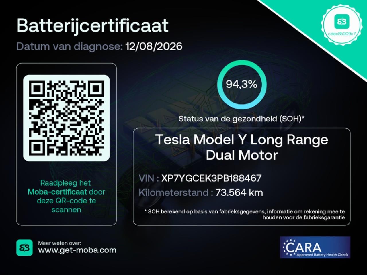 Tesla Model Y - Long Range AWD 75kWh 351pk 94.3% SoH [ AMD RYZEN+AUTOPILOT+19 INCH+PREMIUM AUDIO ] - AutoWereld.nl