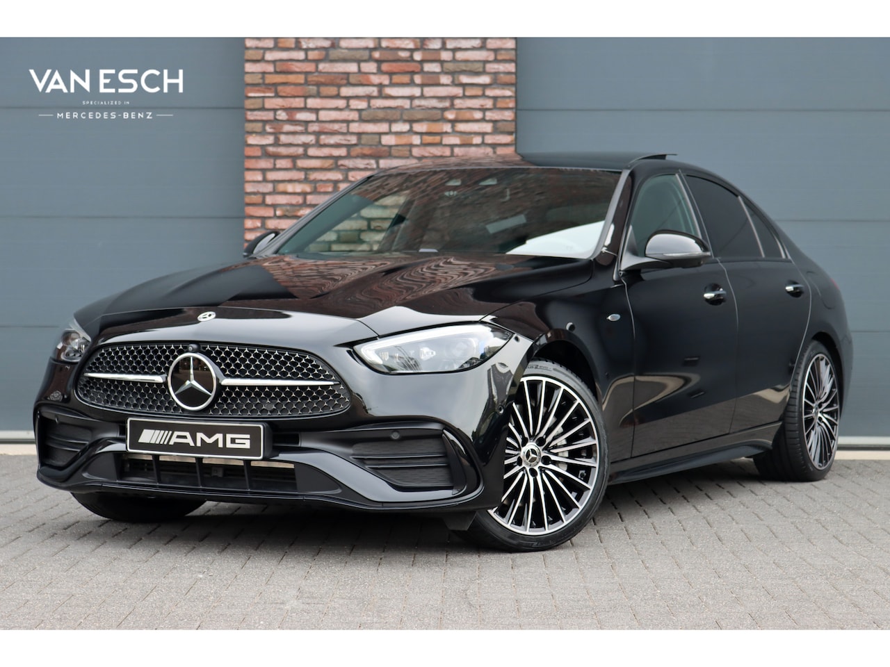 Mercedes-Benz C-klasse - 400 e 4MATIC AMG Line | Distronic+ | Panoramadak | Nappa Leder | Burmester | Memory | Digi - AutoWereld.nl