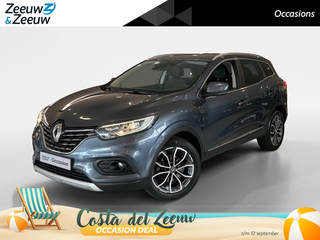 Renault Kadjar - 1.3 TCe Intens *Automaat*Navi*Climate*Parkeersensoren*Half Leer*Cruise - AutoWereld.nl