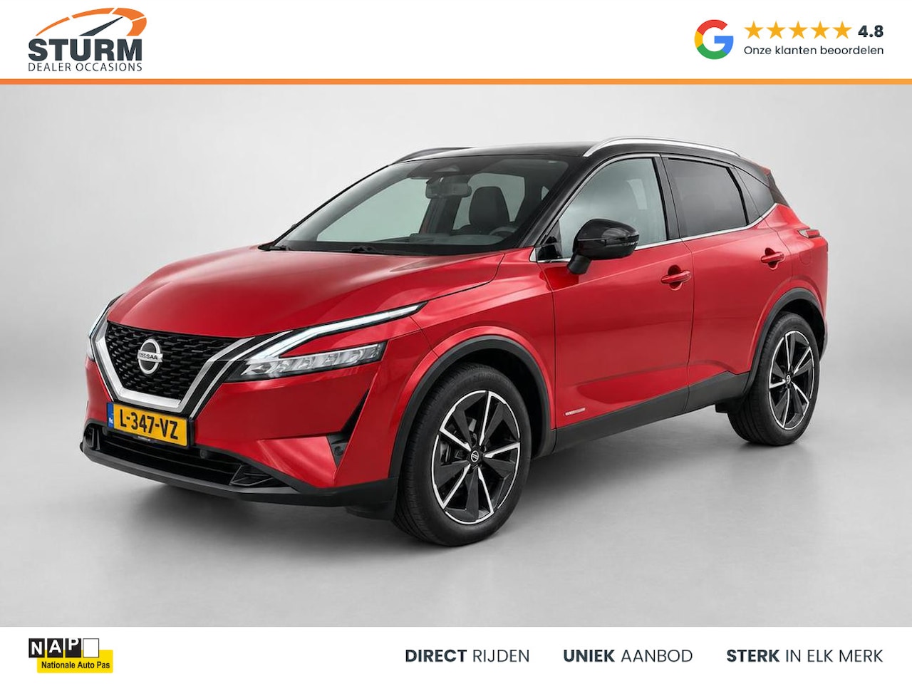 Nissan Qashqai - 1.3 MHEV Xtronic Tekna Panoramadak + Cold Pack incl. Trekhaak! - AutoWereld.nl