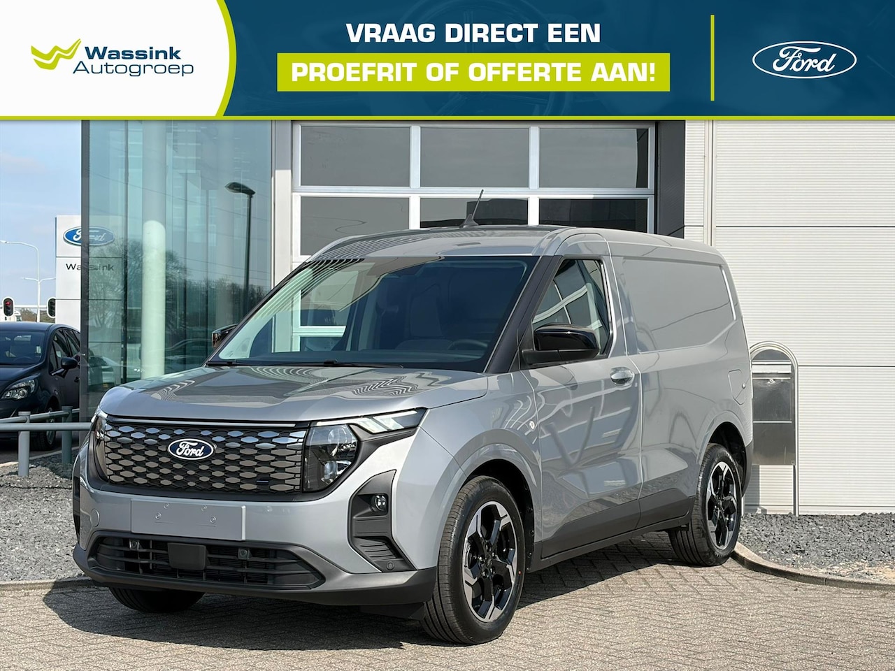 Ford Transit Courier - Elektrisch 136pk Limited | Navigatie | Adaptive Cruise | Trekhaak - AutoWereld.nl