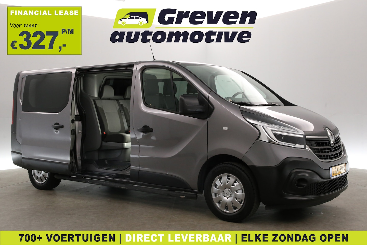 Renault Trafic - 2.0 dCi 145pk T29 L2H1 | DC | 6 Zits | Airco | Cruise | Parkeersens. | Trekhaak | Carplay - AutoWereld.nl