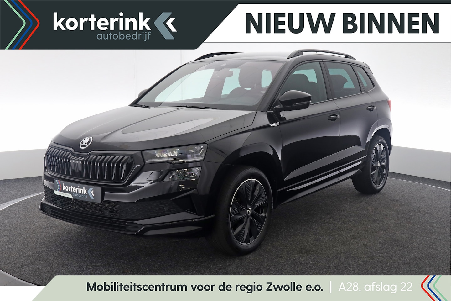 Skoda Karoq - 1.5 TSI ACT Sportline Business Leer, Geheugen stoelen, ACC, Stoelverwarming - AutoWereld.nl