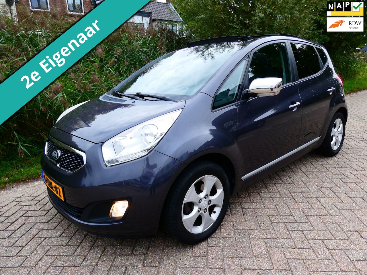 Kia Venga - 1.4 CVVT 114.000km NAP 2e eig. Clima Cruise Navi Schuifdak Tr.haak - AutoWereld.nl