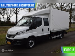 Iveco Daily - 35S18D 3.0 180pk |Open Laadbak met huif | Dubbele Cabine | wb410 DC