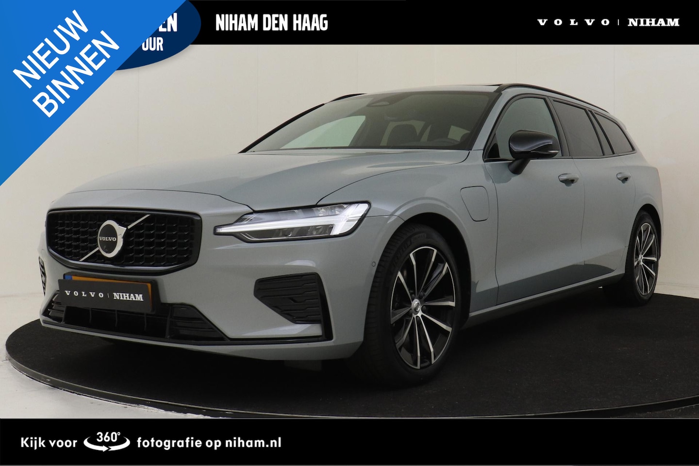 Volvo V60 - T8 PLUG-IN HYBRID AWD PLUS DARK -PANO.DAK|HARMAN/KARDON|360°CAM|HEAD-UP DISP.|PRIVACY.GLAS - AutoWereld.nl