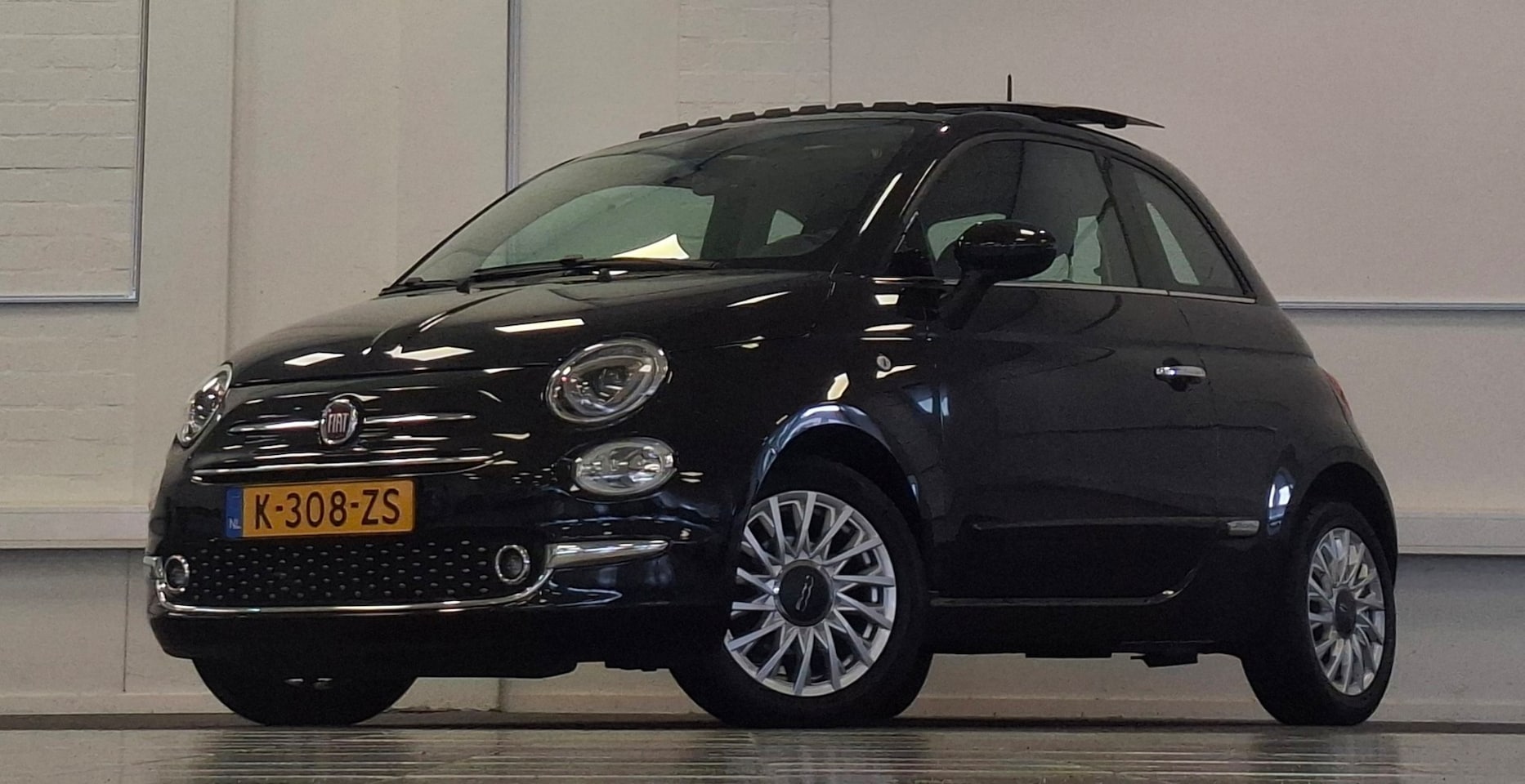 Fiat 500 - 1.2 Lounge schuif/kanteldak Clima Navi PDC - AutoWereld.nl