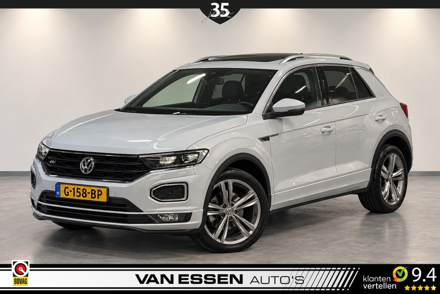 Volkswagen T-Roc - 1.5 TSI Sport Pano Navi Camera Trekhaak Stoelverw. NL-AUTO! - AutoWereld.nl