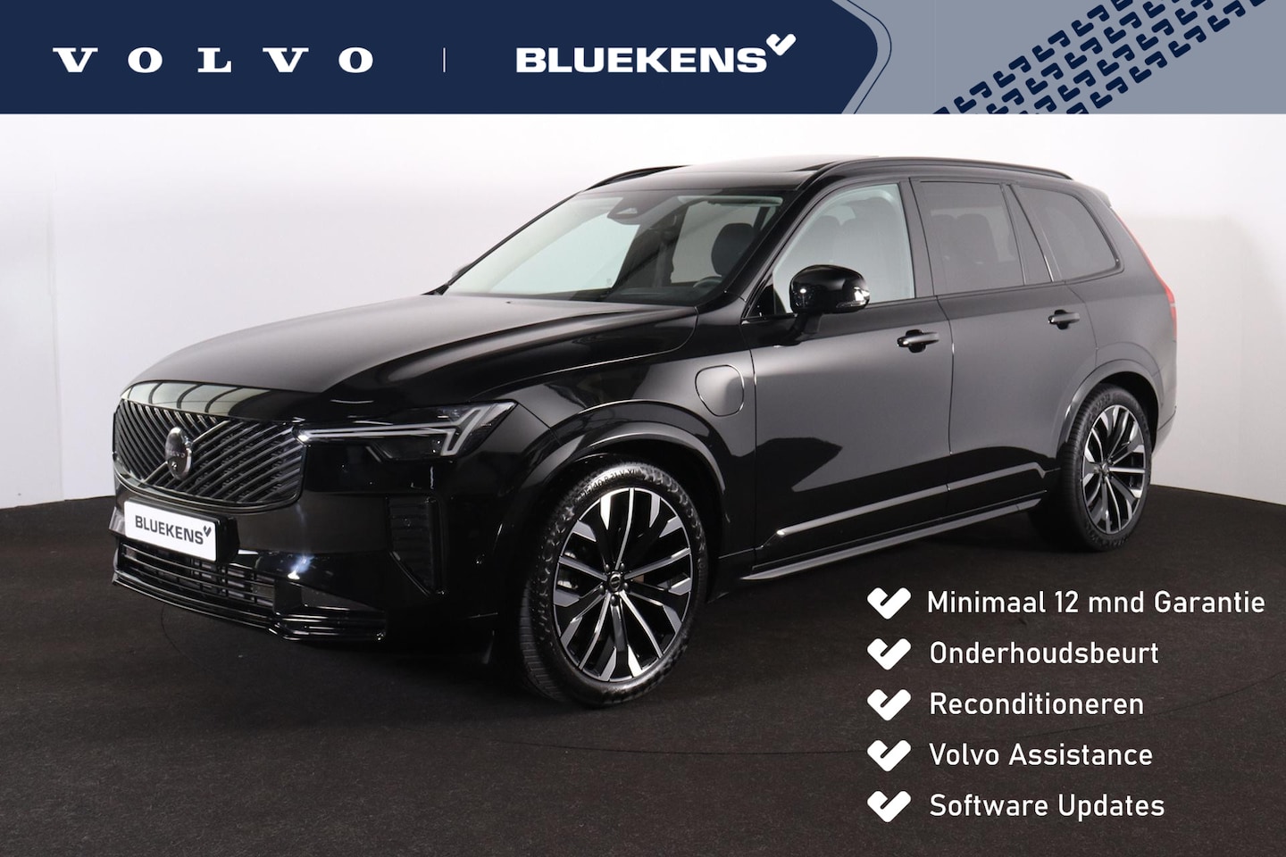Volvo XC90 - T8 Recharge AWD Ultra Dark - Luchtvering - Panorama/schuifdak - IntelliSafe Assist & Surro - AutoWereld.nl