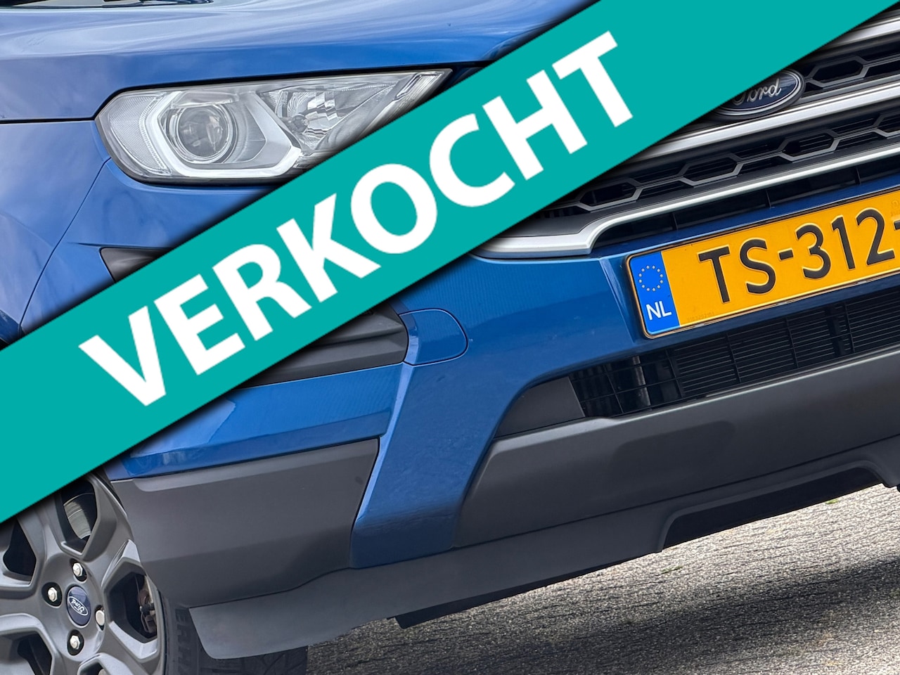Ford EcoSport - 1.0 EcoBoost Trend Ultimate - Lightning Blue - Nav/Cruise/Trekhaak - AutoWereld.nl