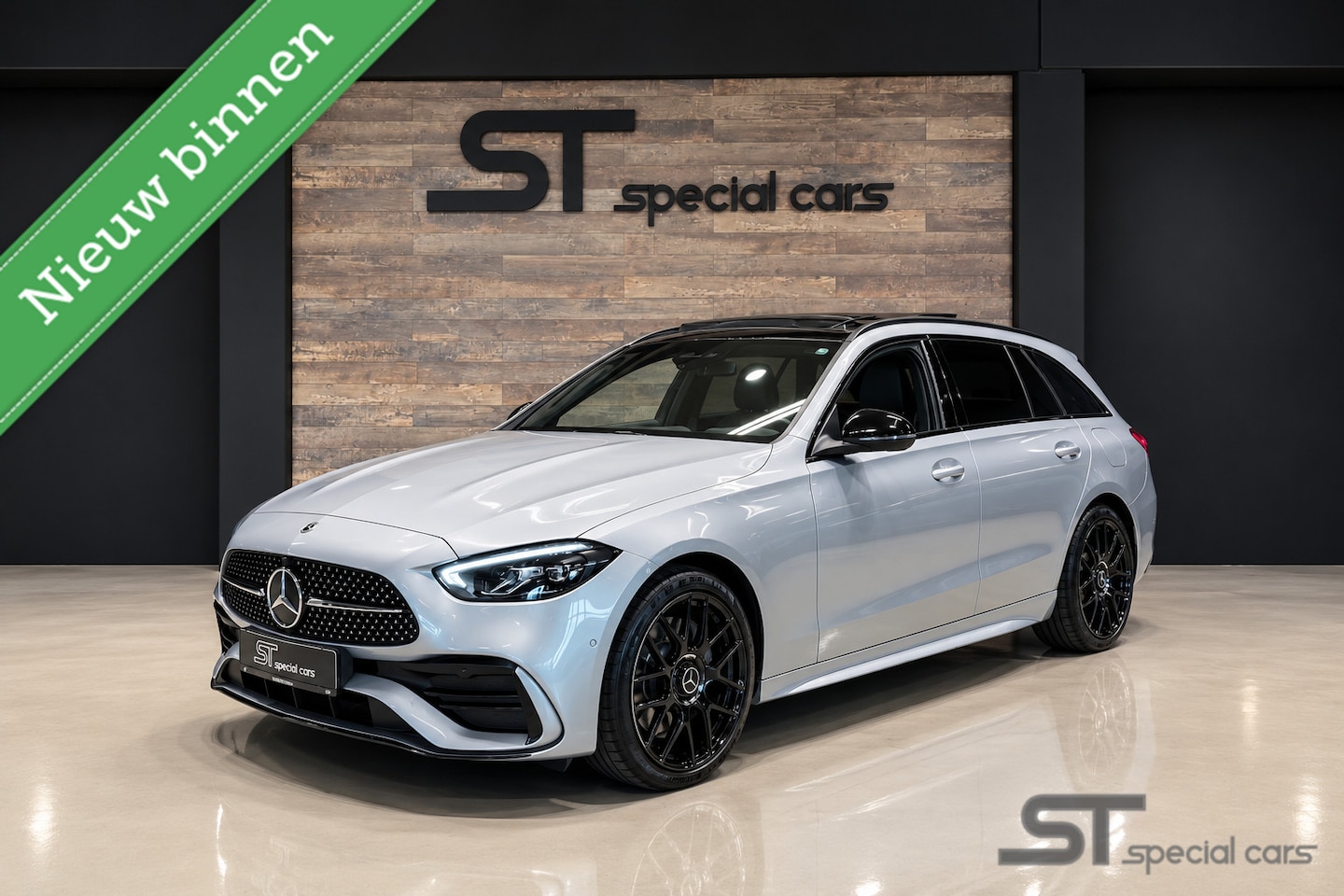Mercedes-Benz C-klasse Estate - 300 e AMG Line|Pano|19 inch|Sound - AutoWereld.nl