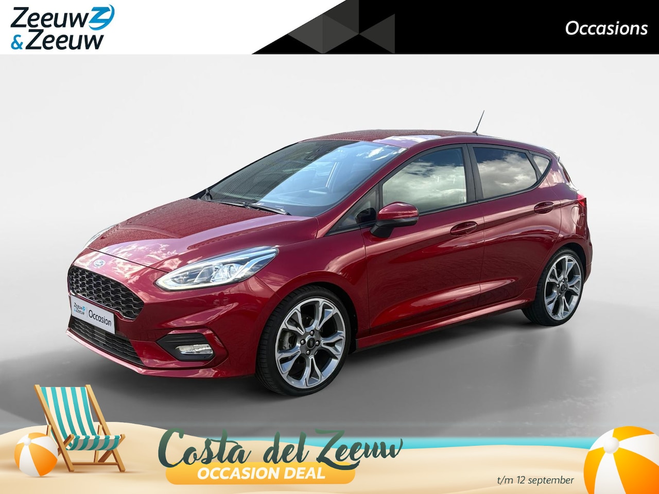 Ford Fiesta - 1.0 EcoBoost ST-Line | Navi | Climate control | Lichtsensor - AutoWereld.nl