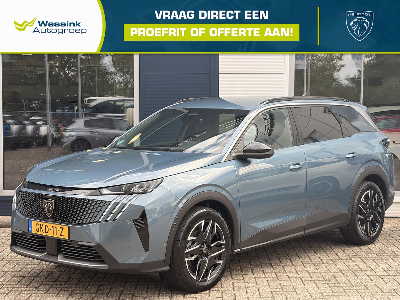Peugeot 5008 - 1.2 Hybrid 136pk e-DSC6 Automaat Allure Pack Business | Navigatie | Panoramisch Display | - AutoWereld.nl