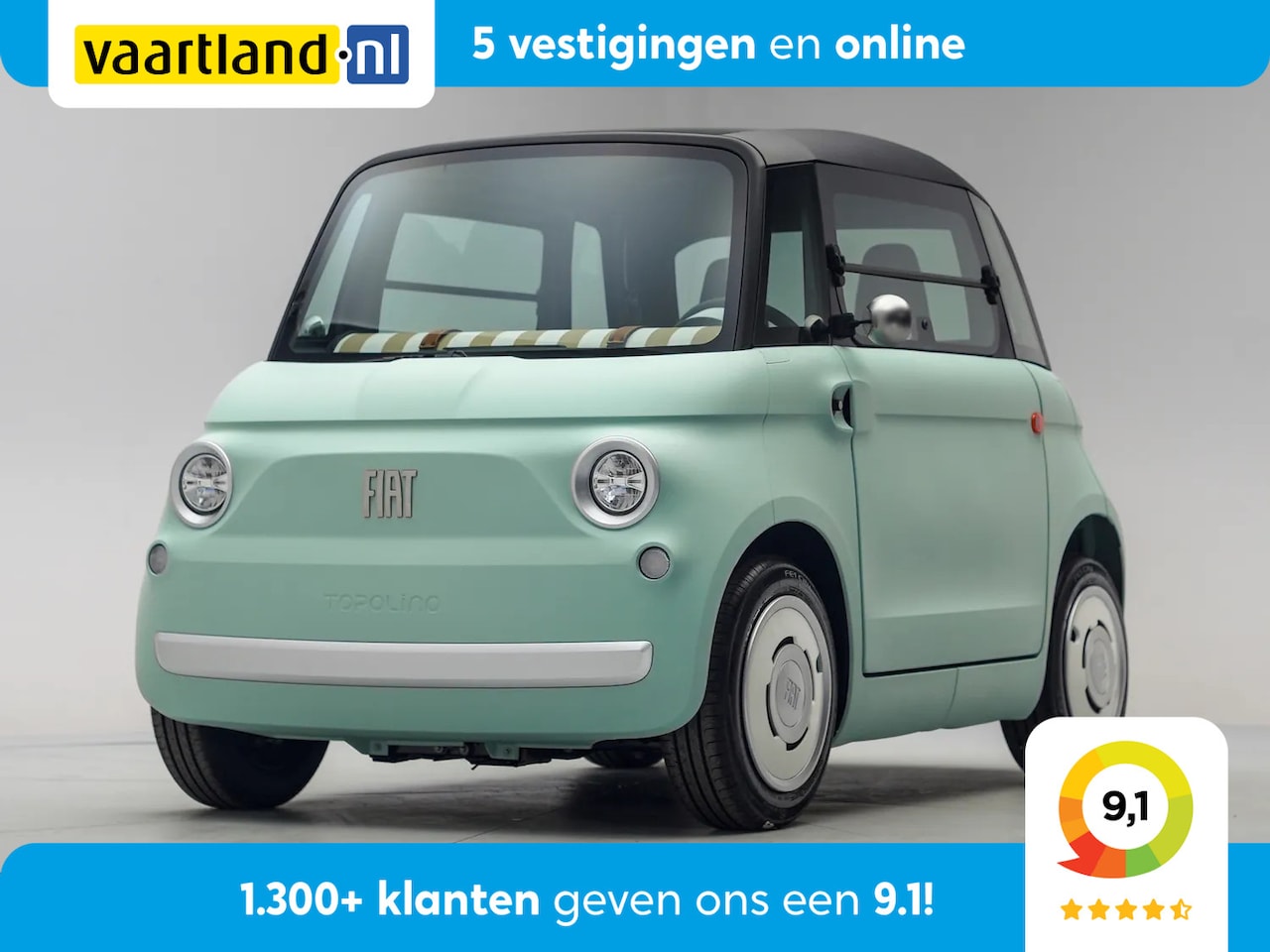 Fiat Topolino - 75KM [ Panoramadak Direct leverbaar Inclusief 2 jaar garantie ] - AutoWereld.nl