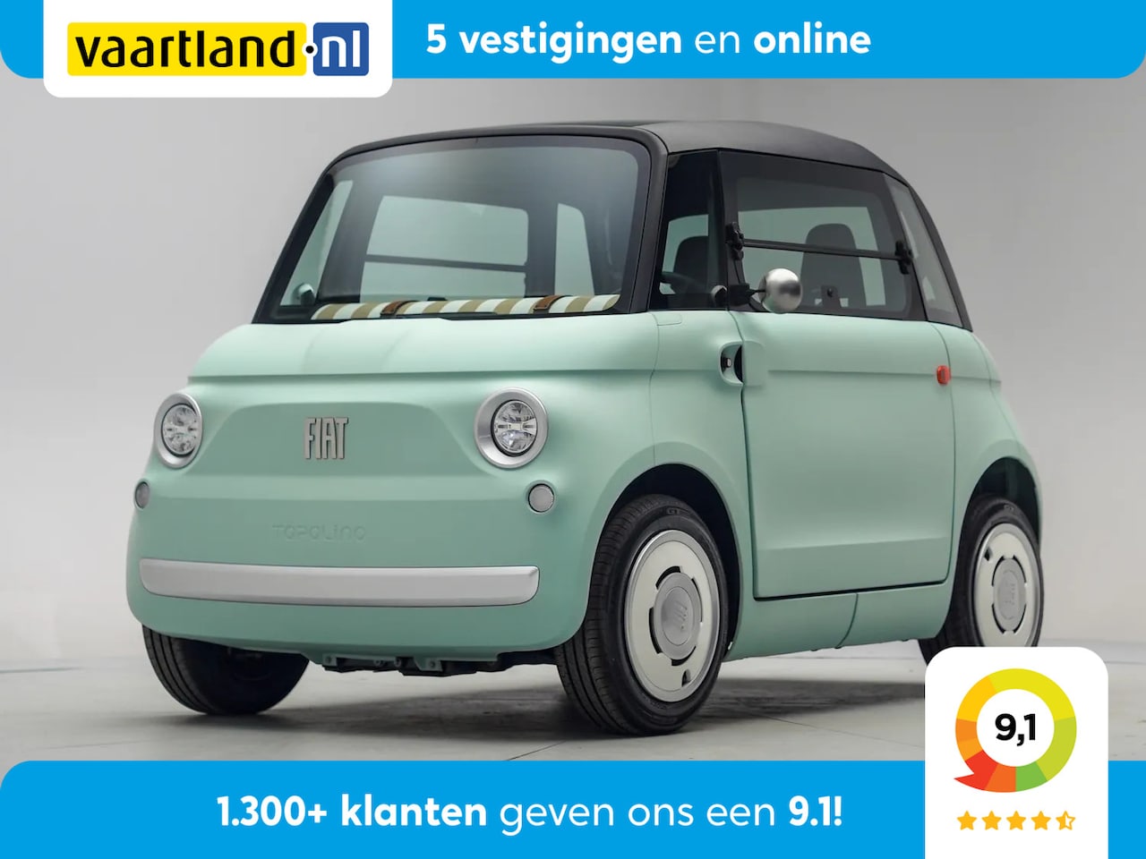 Fiat Topolino - 75KM [ Panoramadak Direct leverbaar Inclusief 2 jaar garantie ] - AutoWereld.nl