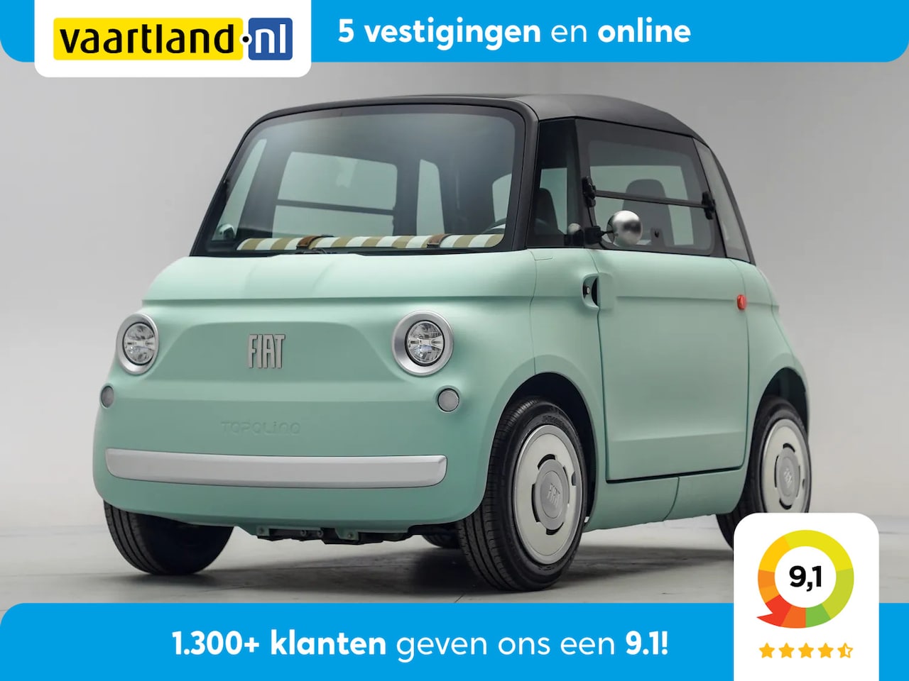 Fiat Topolino - 75KM [ Panoramadak Direct leverbaar Inclusief 2 jaar garantie ] - AutoWereld.nl