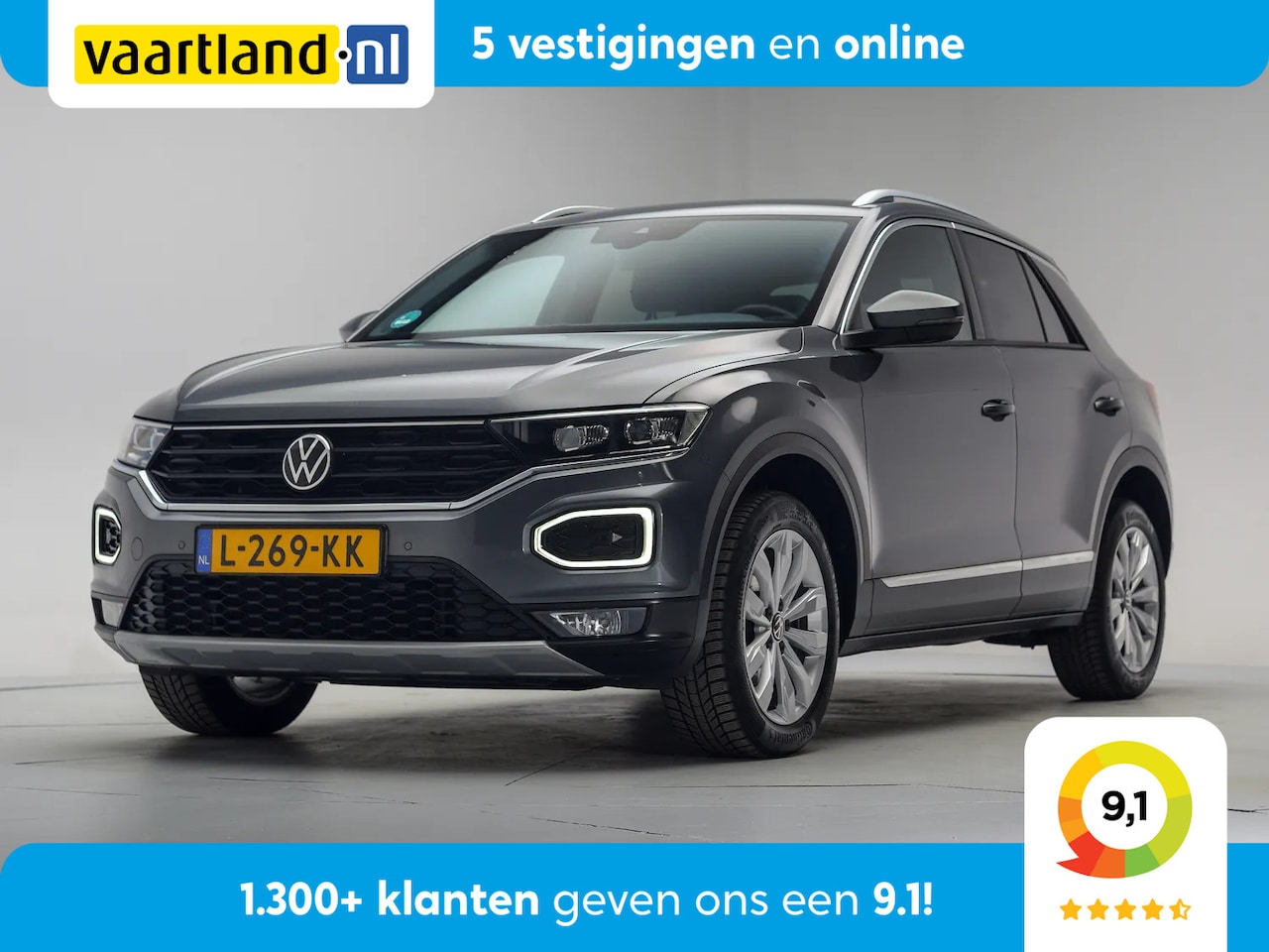 Volkswagen T-Roc - 1.5 TSI 150pk Sport Executive Aut. [ Virtual LED Navi Camera ] - AutoWereld.nl