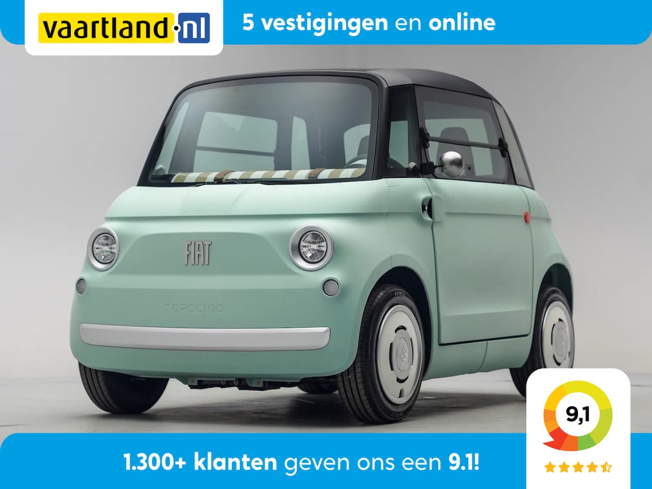Fiat Topolino - 75KM [ Panoramadak Direct leverbaar Inclusief 2 jaar garantie ] - AutoWereld.nl