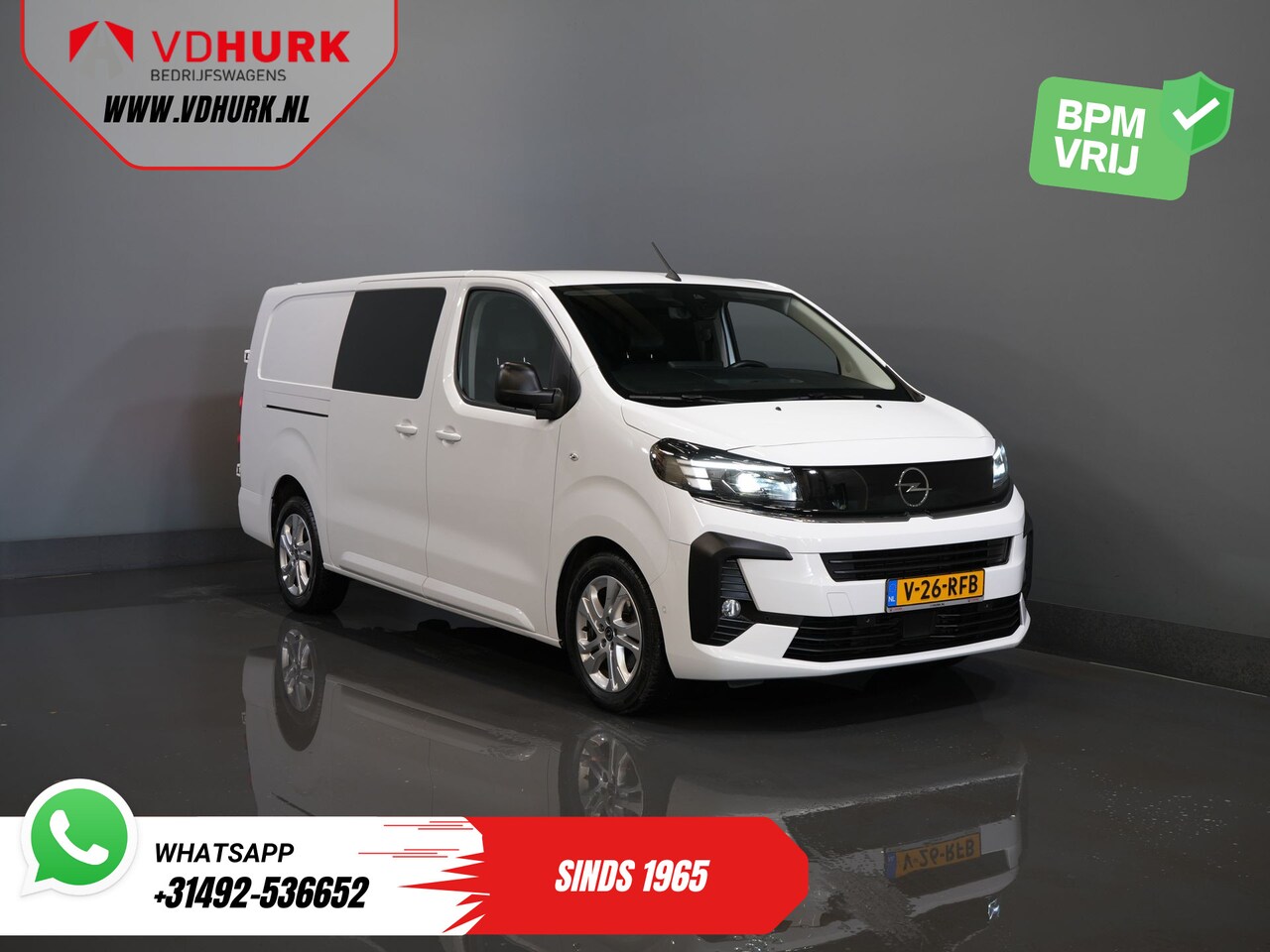 Opel Vivaro - 2.0 145 pk Aut. DC Dubbel Cabine LED/ Adapt.Cruise/ 2x Schuifdeur/ Massage/ Stoelverw./ Ke - AutoWereld.nl