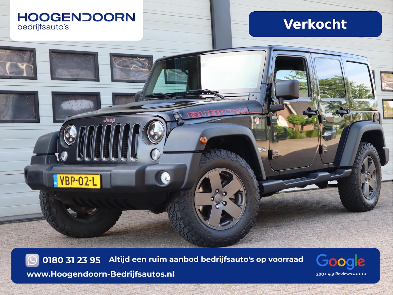 Jeep Wrangler - 2.8 CRD 200pk Euro 6 Rubicon Recon - Grijs kenteken - LED - Trekhaak - Airco - AutoWereld.nl