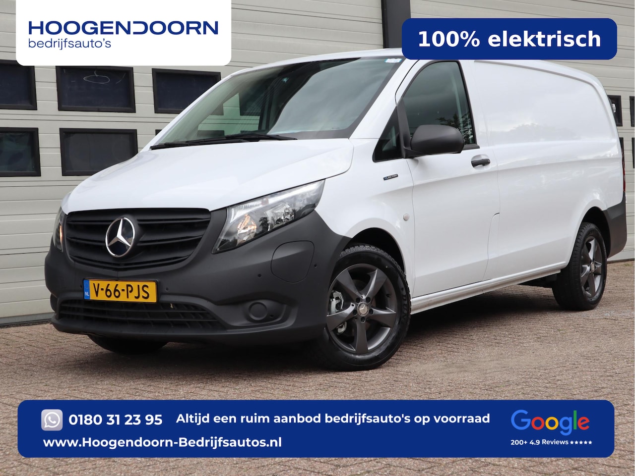 Mercedes-Benz eVito - 112 66 kWh SoH 97,6 % AC + DC Snelladen L2 Lang - LM - Camera - 3 Zits - Betimmerd - AutoWereld.nl