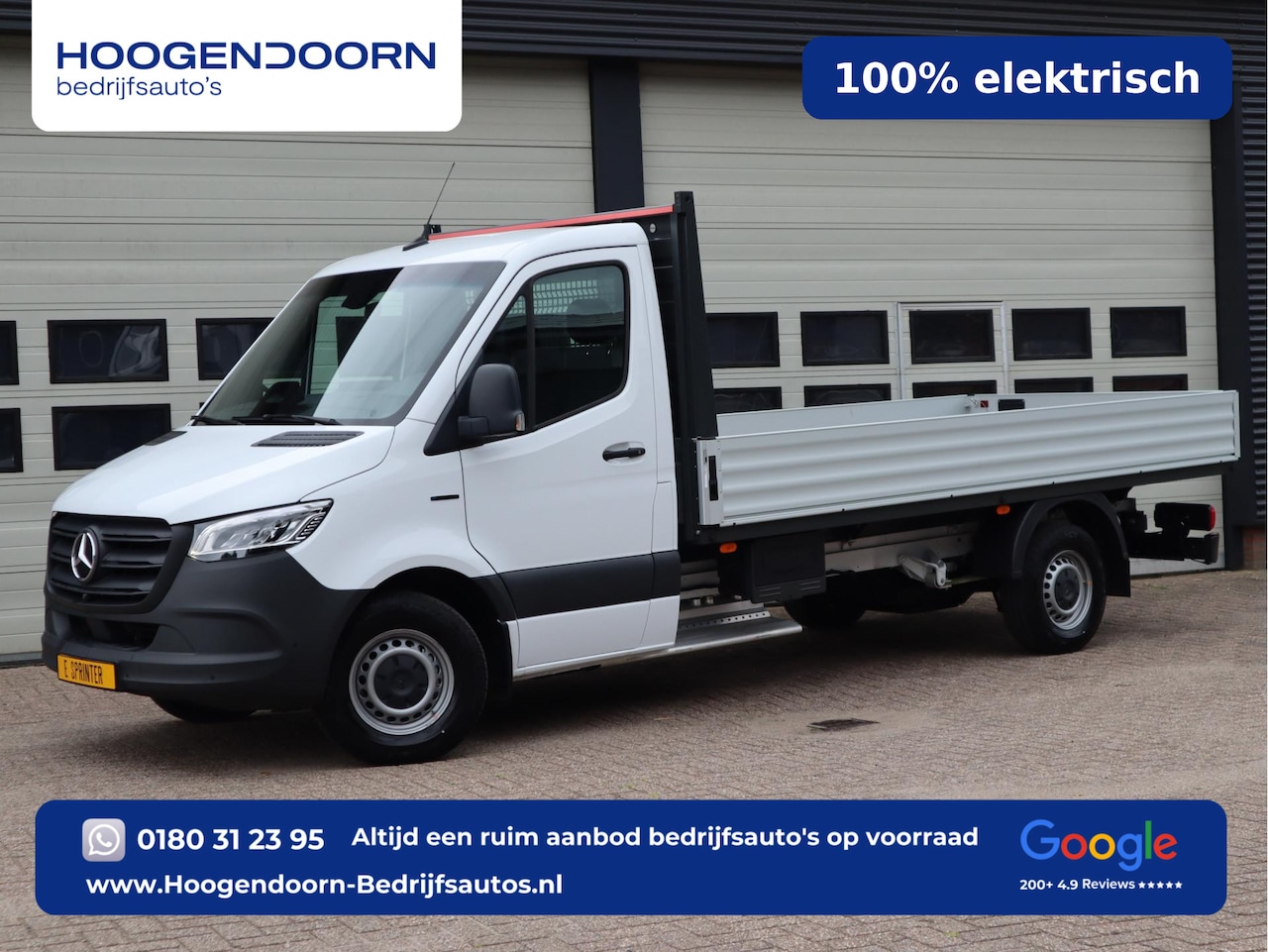 Mercedes-Benz eSprinter - 320 81kWh L3 Open Laadbak 430 cm - Select - MBUX - Camera - AutoWereld.nl
