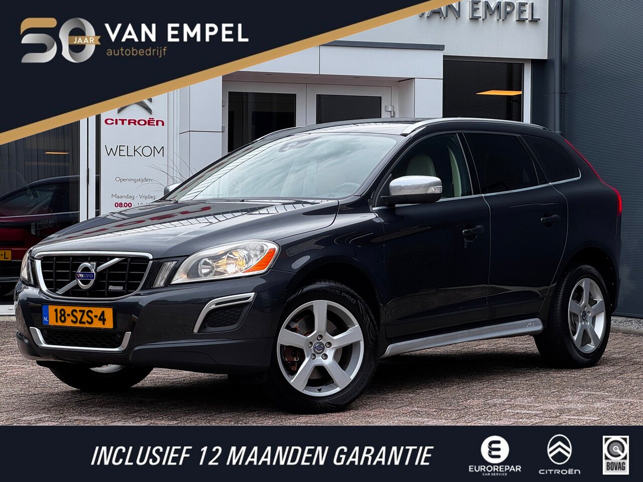 Volvo XC60 - 2.0 T5 R-Design | 240 PK | Trekhaak | Leder | NL-Auto | Elek. Achterklep | PDC voor + Acht - AutoWereld.nl