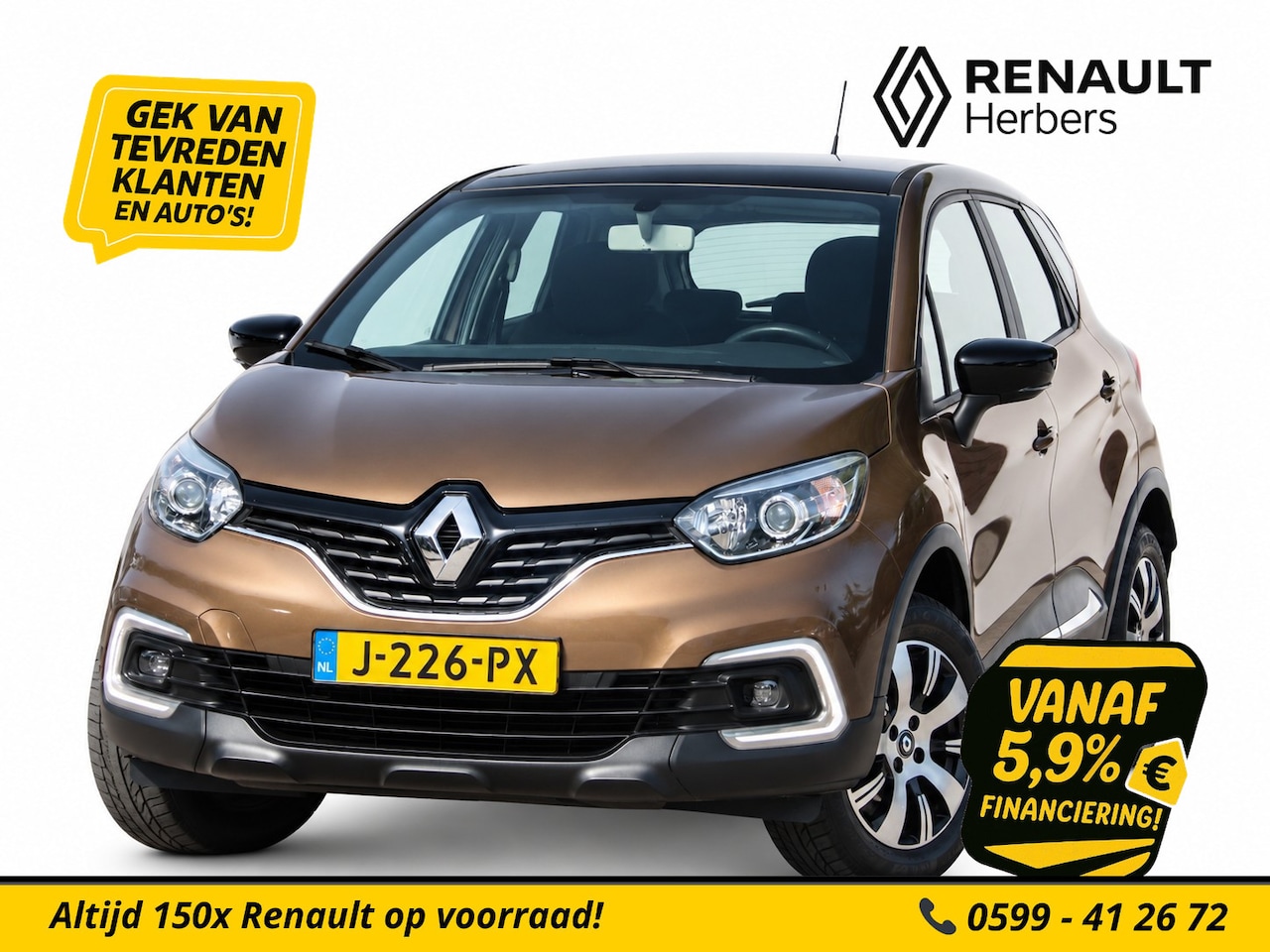 Renault Captur - 0.9 TCe Limited AIRCO / CRUISE / TREKHAAK / PDC ACHTER - AutoWereld.nl