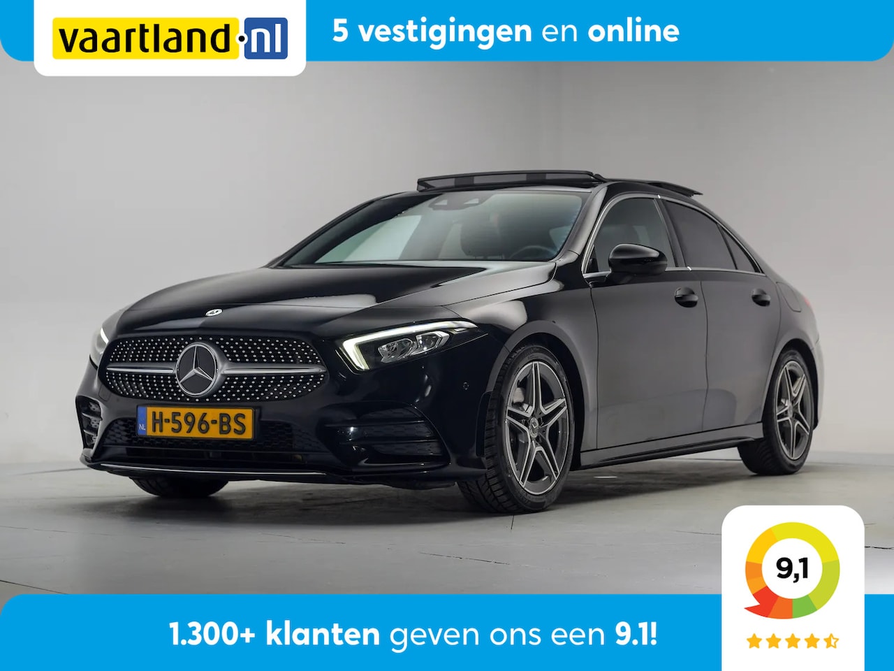 Mercedes-Benz A-klasse - 180 AMG Line Aut. [ Schuifdak Led Half Leer Stoelverwarming ] - AutoWereld.nl