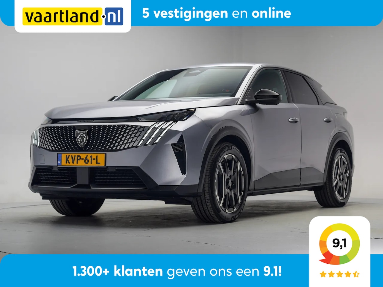 Peugeot e-3008 - Allure 73 kWh 3-Fase [ SOH 97% ] [ Navi Keyless Full Led Carplay ] - AutoWereld.nl